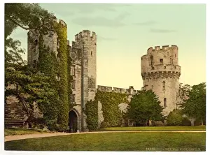 Picturesque English Landmarks Drucke: The castle, Warwick, England