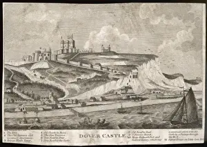 Dover Castle Drucke: Castle & White Cliffs