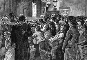 General Post Office London Drucke: Catching Post 1884