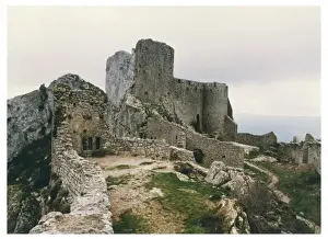 Medieval Castles Europe Drucke: Cathar Castle / Peyrepertu