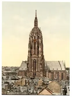 Frankfurt Cathedral Drucke: Cathedral, Frankfort on Main (i. e. Frankfurt am Main), Germa