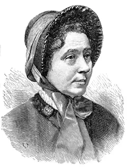 Drucke von Porträt mit Inschrift von Katherina Boote (1829-1890), gebürtig Mumford, Ehefrau des William Boote, Gründer der Armee der Erlösung William Booth Drucke: Katharina Boote um 1890