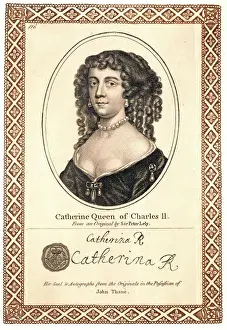 British Monarchy History Images Drucke: Catherine of Braganza