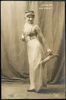 Historical Performing Arts Drucke: Cavalieri / Thais Postcard