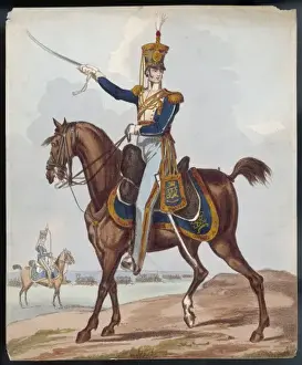 Victorian Era Military Drucke: Cavalry Officer