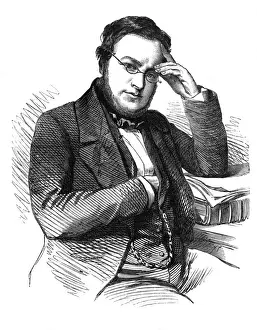 Italian Statesman Drucke: Cavour in 1855