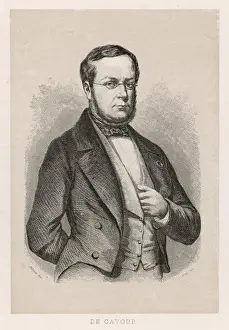 Italian Statesman Drucke: Cavour / Marc / Celebrites