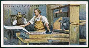 William Caxton Biography Drucke: Caxtons Press (Cig Card
