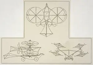Vertical Takeoff Aircraft Drucke: Cayleys Helicopter