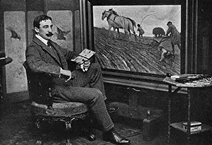 Cecil Aldin im Studio
