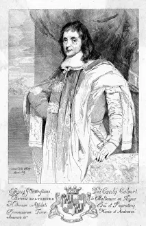 Colonial America History Drucke: Cecil Calvert, first Lord Baltimore