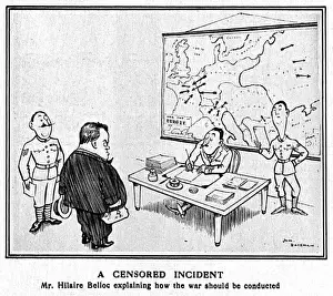 H M Bateman Art Drucke: A Censored Incident by H. M. Bateman