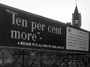British Propaganda Posters Drucke: Ten per cent more poster, 1948