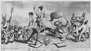 British Cartoon History Drucke: The centaur-ian manager