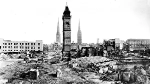 Coventry City Centre Drucke: The Centre of Coventry; Second World War, 1941