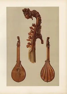 William Gibb Illustrations Drucke: Cetera or cither by the violin-maker Antonius