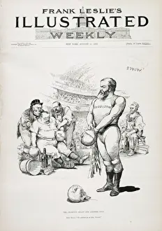 American Politics Cartoon Drucke: The champion ready for another bout