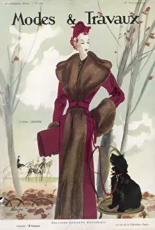 Historical Fashion Models Drucke: Chanel Outdoor Jacket