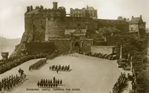 Changing Of The Guard Ceremony Drucke: Changing of the Guard at Edinburgh Castle