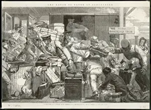 Railway Travel In The Past Drucke: Changing trains at Gloucester
