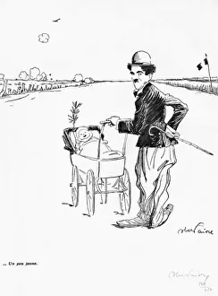 Vintage Entertainment Art Drucke: Chaplin by Faivre