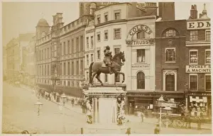 Charing Cross London Drucke: Charing Cross 1877
