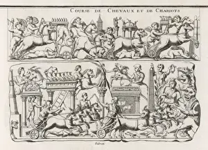 Mythical Creatures Painting Drucke: Chariot Race