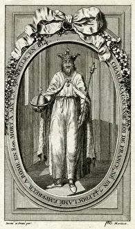 Medieval European Royalty Images Drucke: Charlemagne (Martinet)