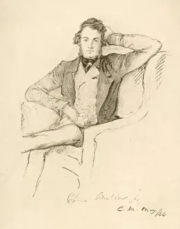 Victorian Era Leader Drucke: Charles Buller / 1844 Drg