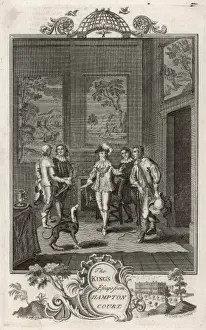 Hampton Court History Drucke: Charles Flees Hampton Ct
