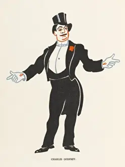 Vintage Music Hall Performer Drucke: Charles Godfrey / Pyke