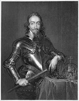 17th Century Royal Portraits Drucke: Charles I Robinson