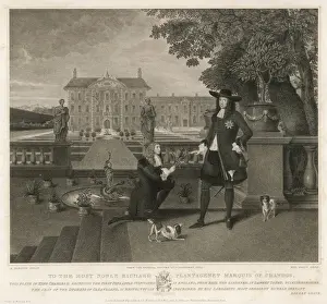 Buckinghamshire Drucke: Charles II-Pfirsich