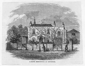 Drucke von Charles Lamb Englische Schriftstellerwohnung in Enfeld Enfield Drucke: Karl Lamb / Enfeld