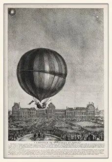 Hot Air Balloon Pioneers Drucke: Charles & Robert