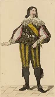 Historical French Leaders Drucke: Charles De Rostaing