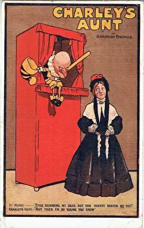 Drucke von Charleys Tante von Brandon Thomas (24 Dezember 1848 bis zum 19. Juni 1914) John Hassall Drucke: 'Carlys Tante von Charley' von Brandon Thomas
