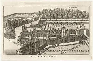 London Cityscape Prints Drucke: Charterhouse / 17C?