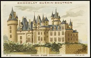 French Chateaux Drucke: Chateau D usse
