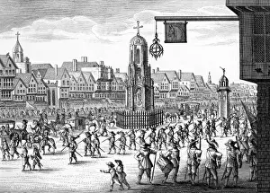 Cheapside London Drucke: Cheapside / Cross / Conduit