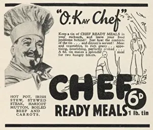 Chef fertige Mahlzeiten