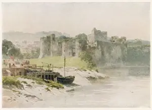 Historical Castles In Wales Drucke: Chepstow Castle C1910