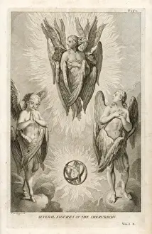 Mythical Creature Prints Drucke: Three Cherubim