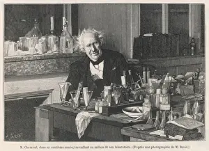French Scientist Biography Drucke: Chevreul, at Work