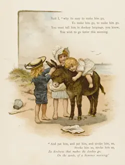 Childhood Memories Image Drucke: Child on Donkey