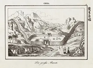 Chinesisch Drucke: China / Große Mauer 1830