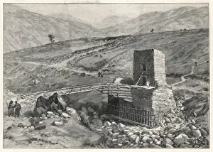 Stone Tower Architecture Drucke: Chitral Bridge 1895