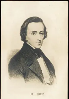 Drucke von Friedrich Chopin polnischer Komponist C Drucke: Frédéric Chopin / polnisches Briefmarkenstück