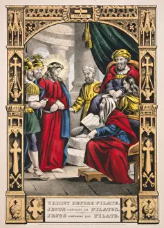 Bible Art Prints Drucke: Christ before Pilate