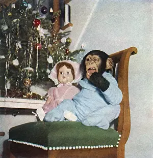 Christmas Morning Scene Drucke: Christine